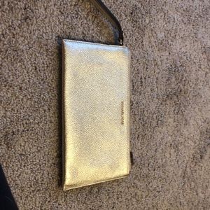 Michel Kors Gold wristlet